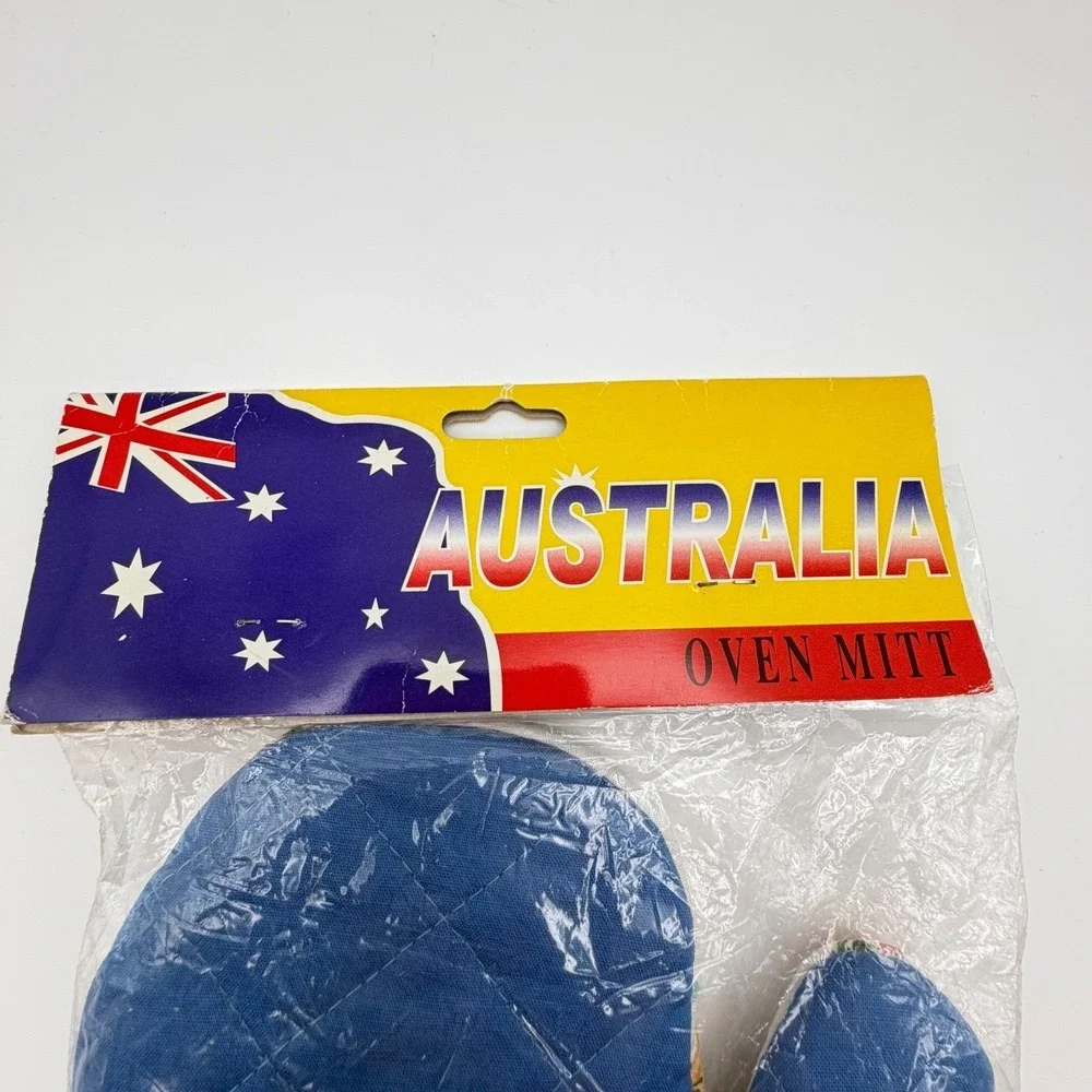 Australia Oven Mitt Map Koala Kangaroo Dolphin Souvenir Kitchen Cooking Gift New